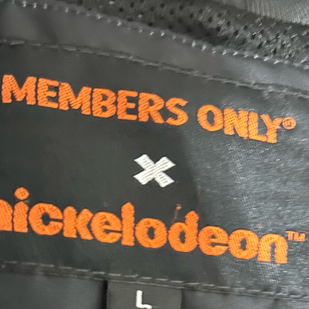 Members Only Black Jacket with Orange Logo